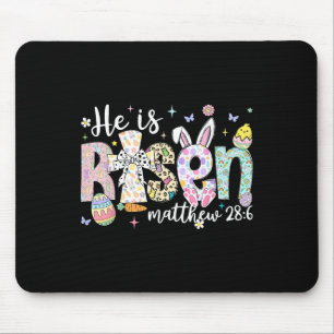 He Is Risen Jesus Christian Happy Easter Women Kid Mouse Mat
