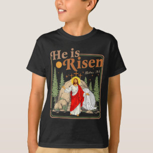 He is risen jesus christian happy easter women men T-Shirt