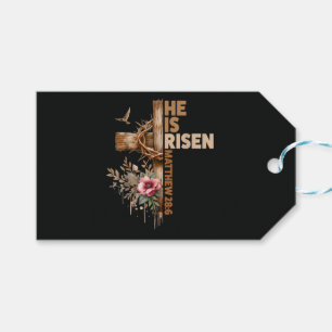 He is Risen Jesus Christian Religious Easter Gift Tags