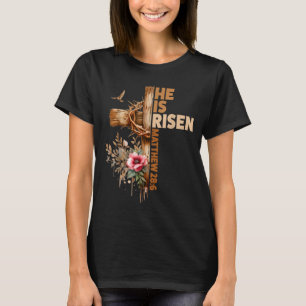 He is risen jesus christian religious easter menHe T-Shirt
