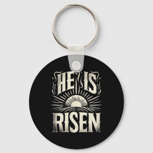 He Is Risen Jesus God Christian Sun Resurrection E Key Ring