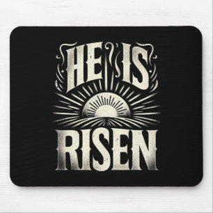 He Is Risen Jesus God Christian Sun Resurrection E Mouse Mat