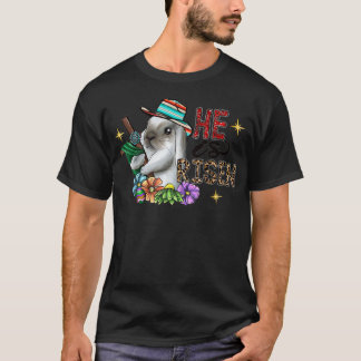 He Is Risen Leopard Rainbow Christian Jesus Happy T-Shirt