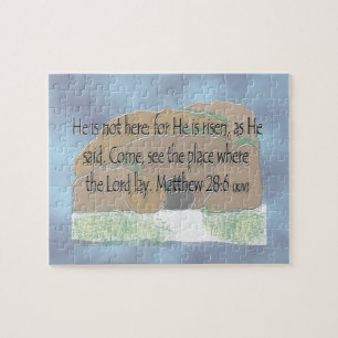 He is Risen - Matthew 28:6 Jigsaw Puzzle