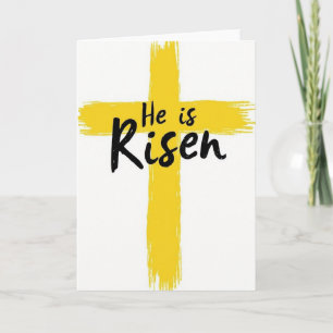 He Is Risen Minimalist Card