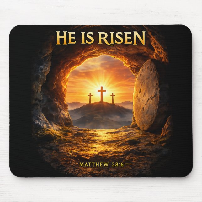 He is Risen Mouse Mat (Front)