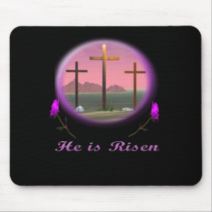 HE is Risen Mouse Mat