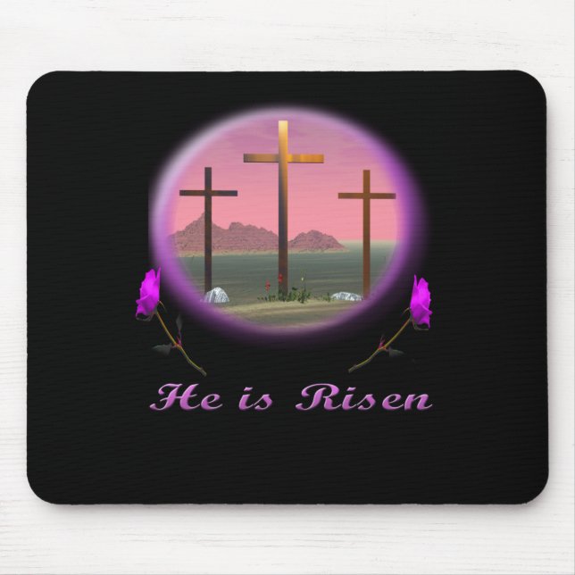 HE is Risen Mouse Mat (Front)