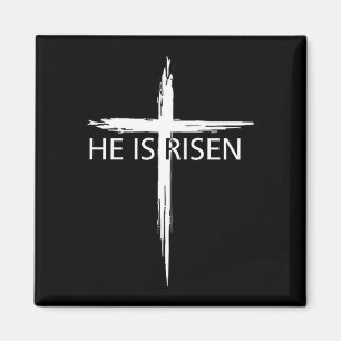 He is risen pocket christian easter jesus religiou magnet