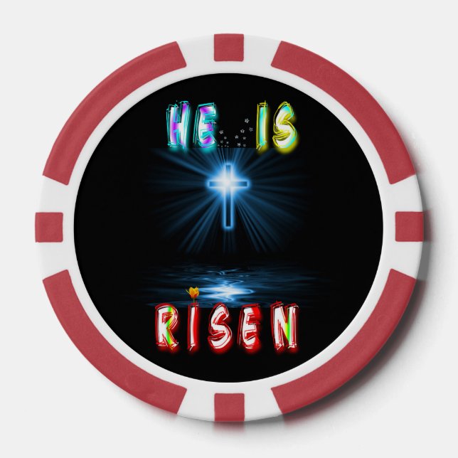 He Is Risen Poker Chips (Front)