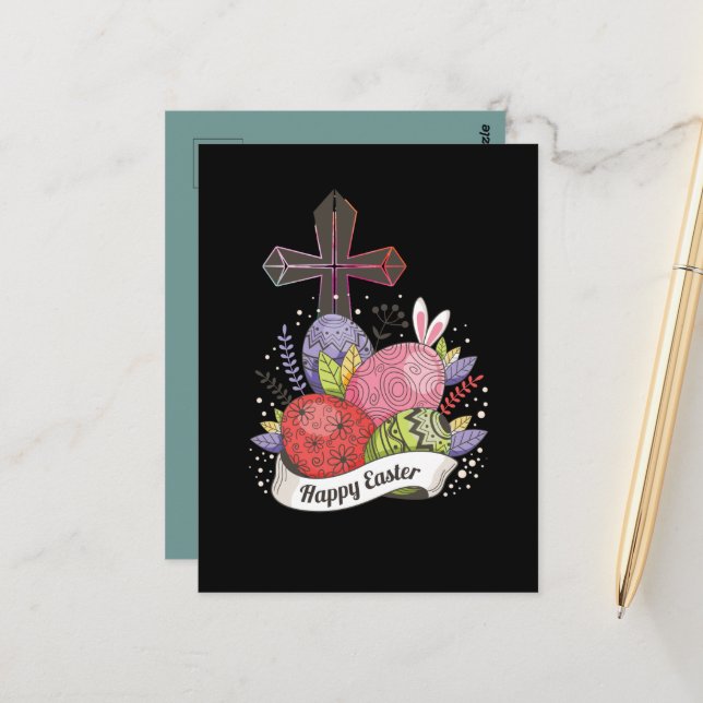 He is risen   postcard (Front/Back In Situ)