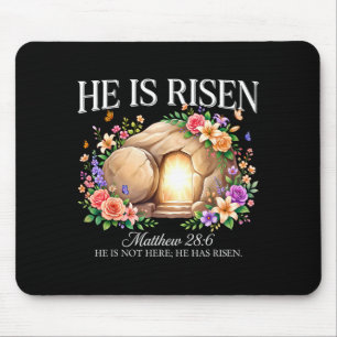 He is risen religious christian easter jesus for mouse mat