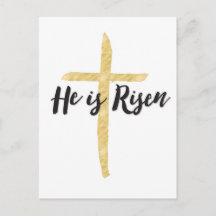 He is Risen, Religious Easter Postcard