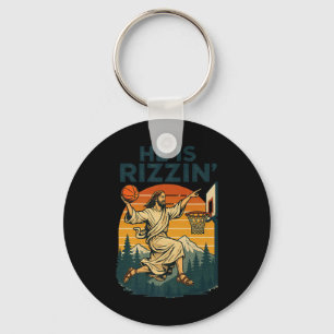 He Is Risen Rizzin Easter Christian Faith Jesus Ba Key Ring