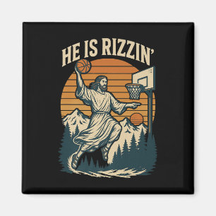 He Is Risen Rizzin Easter Christian Faith Jesus Ba Magnet