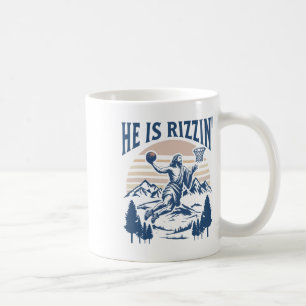 He Is Risen Rizzin' Easter Jesus Christian Faith B Coffee Mug