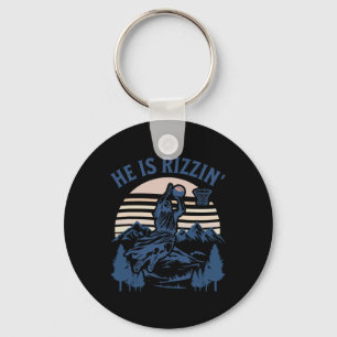 He Is Risen Rizzin' Easter Jesus Christian Faith B Key Ring