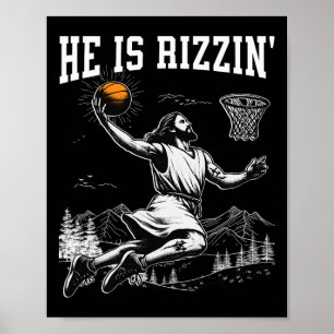 He Is Risen Rizzin' Easter Jesus Christian Faith B Poster