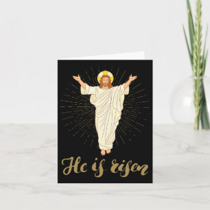 He Is Risen Rizzin' Easter Jesus Christian Faith Card