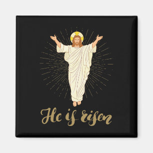 He Is Risen Rizzin' Easter Jesus Christian Faith  Magnet