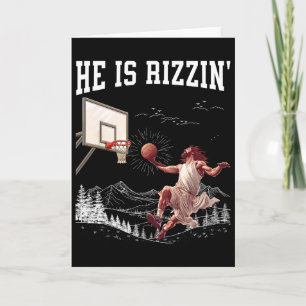 He Is Risen Rizzin' Easter Jesus Christian Faith S Card