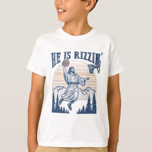 He Is Risen Rizzin' Easter Jesus Christian Faith S T-Shirt