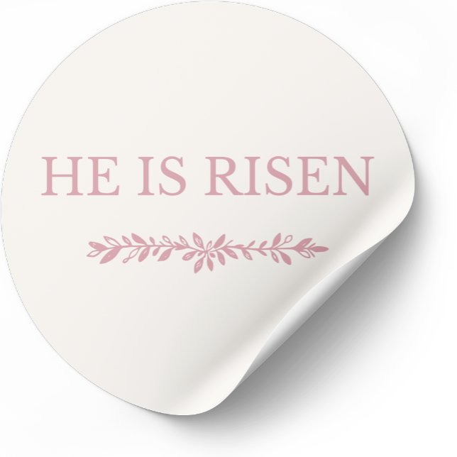 He Is Risen Sticker – Biblical Hope Verse (Creator Uploaded)
