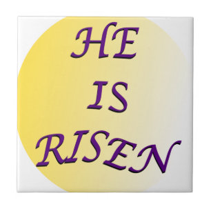 He Is Risen Tile