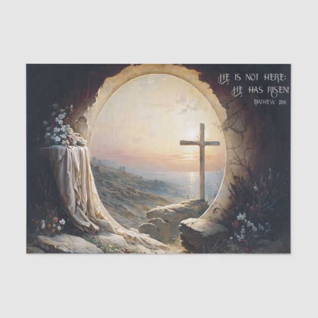 He is Risen Tissue Paper (Front)