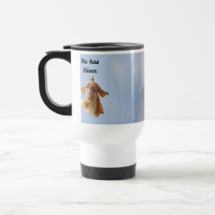 he is risen travel mug