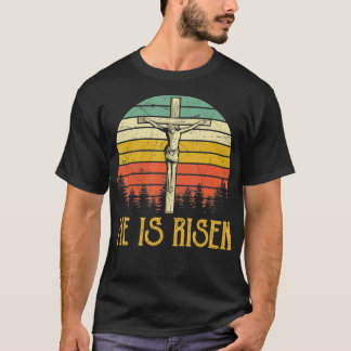 He Is Risen Tshirt Easter Jesus Mens Womens Kids d