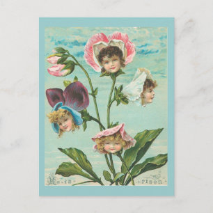 He Is Risen Vintage Christian Easter Holiday Postcard