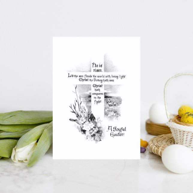 He Is Risen Vintage Christian Easter Holiday Postcard (Creator Uploaded)