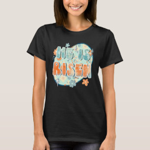 He Is Risen Vintage Christian Religious Men Women T-Shirt