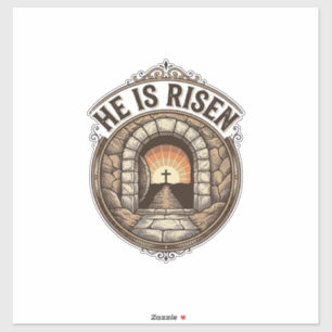 He Is Risen Vintage Easter Cross Shirt
