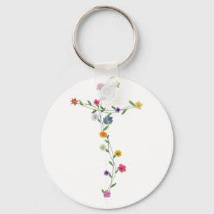 He Is Risen Wildflower Happy Easter Jesus Christia Key Ring