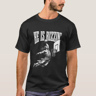 He Is Rizzin Funny Easter Rizz Meme Sketll  T-Shirt