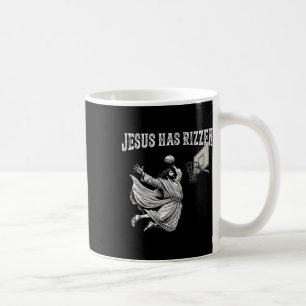 He Is Rizzin Funny Jesus Bysketbyll Meme - Uni-adu Coffee Mug