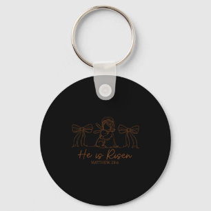 He Is Rizzin Jesus For Kids Girls Boys Women Youth Key Ring