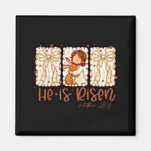 He Is Rizzin Jesus For Kids Girls Boys Women Youth Magnet