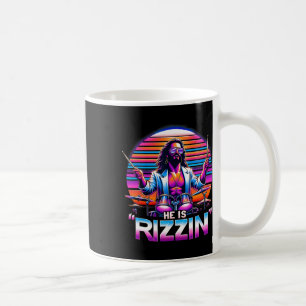 He Is Rizzin' Jesus Has Rizzen Funny Easter Christ Coffee Mug