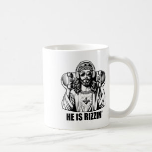 He Is Rizzin Jesus Skateboard Easter Religious Ris Coffee Mug