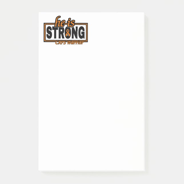 HE IS STRONG...CRPS POST-IT NOTES (Front)
