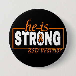 HE IS STRONG...RSD 7.5 CM ROUND BADGE