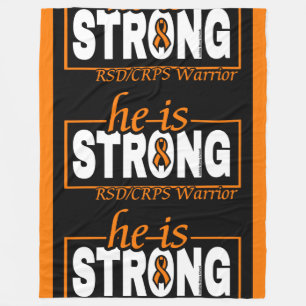HE IS STRONG...RSD/CRPS FLEECE BLANKET