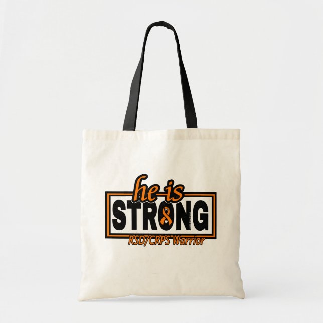 HE IS STRONG...RSD/CRPS TOTE BAG (Front)