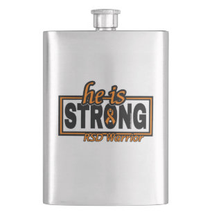 HE IS STRONG...RSD HIP FLASK