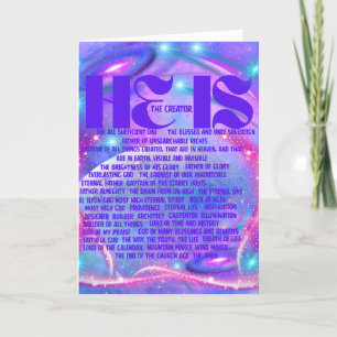 He Is The Creator Greeting Card