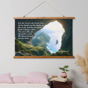 He is the Great God, God & Creation Verse Hanging Tapestry