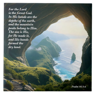 He is the Great God, God & Creation Verse Tile
